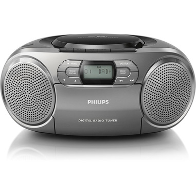 Philips AZB600/12 impianto stereo portatile Digitale 2 W Grigio