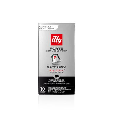 Illy 10 caffè in Capsule compatibili Nespresso® Tostato ESPRESSO FORTE
