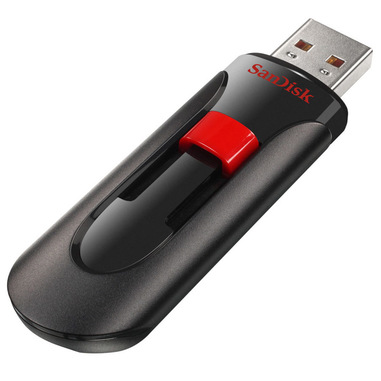 Sandisk Cruzer Glide unità flash USB 64 GB USB tipo A 2.0 Nero, Rosso