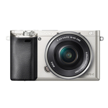 Sony α Alpha 6000L, fotocamera mirrorless con obiettivo 16-50 mm, attacco E, sensore APS-C, 24.3 MP, argento