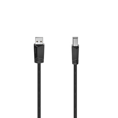 Hama Cavo USB A M / USB B M , USB 2.0, 3 metri, nero