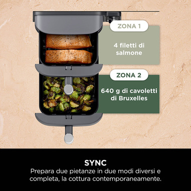 2 Stampini In Silicone Per Friggitrice Ad Aria Ninja Double Stack | Accessori Per Cucinare Senza Olio - Foto 9