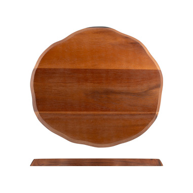 H&H Lifestyle Tagliere in legno Acacia forma ovale cm 27x30