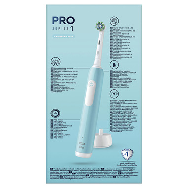 Oral-B Pro Series 1 Spazzolino Elettrico Blu + 1 Ricambio