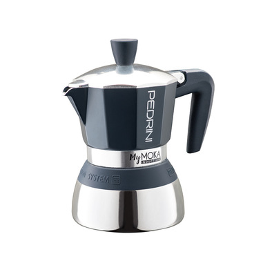 Pedrini MyMoka induction Caffettiera 2 tazze Tortora