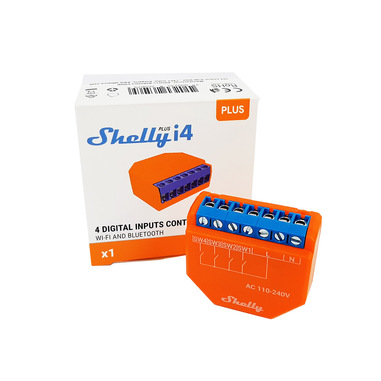 Shelly Plus i4 trasmettitore di potenza Arancione