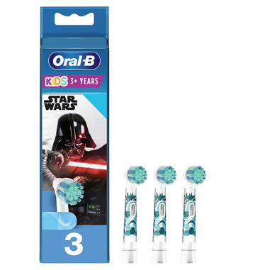 Oral-B Testina Di Ricambio per Spazzolino Kids Star Wars. Confezione Da 3