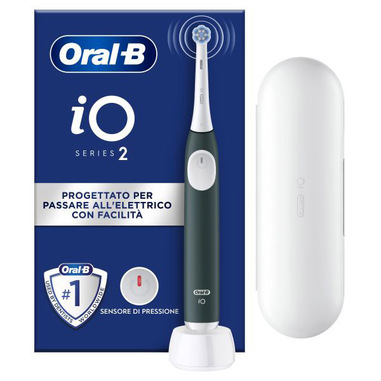 Oral-B iO2 Adulto Spazzolino a vibrazione Verde, Bianco