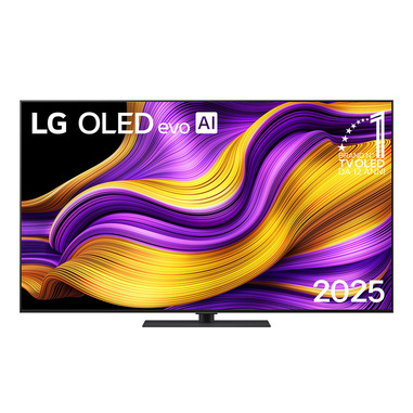 lg oled evo ai oled65g56ls tv serie g5s 65'' 4k, α11 gen2, brightness booster ultimate, 60w, 4 hdmi 165hz, smart tv 2025