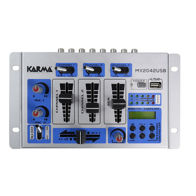 Karma Italiana MX 2042USB mixer audio 5 canali 20 - 20000 Hz Blu, Grigio