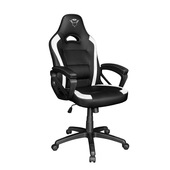 trust gxt 701w ryon sedia per gaming universale seduta imbottita nero, bianco