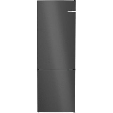 Bosch Serie 4 KGN492XCF frigorifero con congelatore Libera installazione 440 L C Nero, Acciaio inox