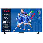 tcl p655 serie p65 smart tv ultra hd 4k 50" 50p655, dolby audio, controlli vocali, google tv