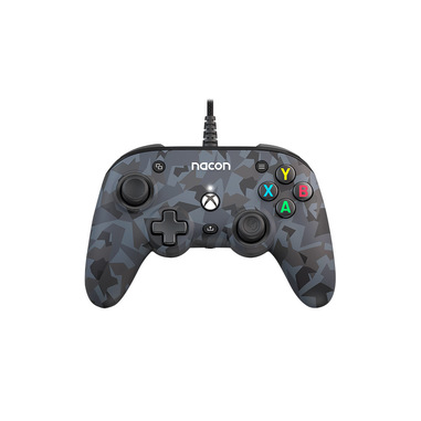 nacon camo pro compact controller nero, grigio usb gamepad analogico/digitale pc, xbox one, xbox one s, xbox one x, xbox series s, xbox series x