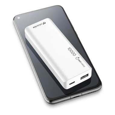Cellularline FreePower Slim 10000 - Universale Caricabatterie portatile ultrasottile Bianco