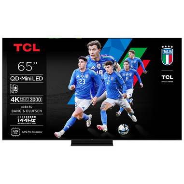 TCL Serie Smart TV QD-MiniLED 4K 65" 65C7K, 144Hz, audio B&O, Dolby Vision IQ & Atmos, Google TV