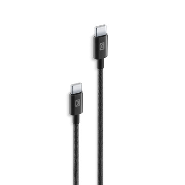 Cellularline Cavo Telato 60 cm - USB-C to USB-C Cavo telato ultra-resistente