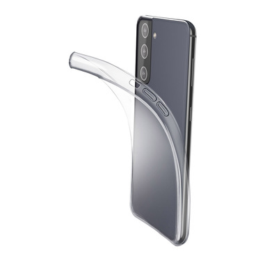 Cellularline Fine - Galaxy S21 Cover in gomma morbida ultra sottile e trasparente Trasparente