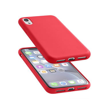 Cellularline Sensation - iPhone XR Custodia in silicone soft touch Rosso