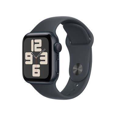 Apple Watch SE GPS 40mm Cassa Alluminio Mezzanotte con Mezzanotte Sport Band – S/M