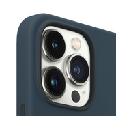 apple custodia magsafe in silicone per iphone 13 pro max - blu abisso