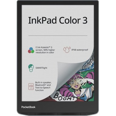 PocketBook InkPad Color 3 lettore e-book Touch screen 32 GB Wi-Fi Nero, Grigio
