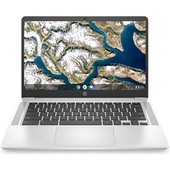 hp chromebook 14a-na0077nl intel® celeron® n4120 35,6 cm (14") full hd 8 gb lpddr4-sdram 128 gb emmc wi-fi 5 (802.11ac) chromeos argento