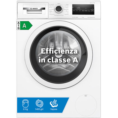 Bosch Serie 4 WAN28208II Lavatrice a carica frontale 8 kg 1400 rpm Classe A