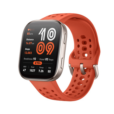 Amazfit Bip 6 Red 5 cm (1.97") AMOLED Digitale 390 x 450 Pixel Touch screen Oro GPS (satellitare)