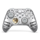 microsoft ghost cipher oro, grigio chiaro, trasparente bluetooth/usb gamepad analogico/digitale android, pc, xbox one, xbox series s, xbox series x, ios