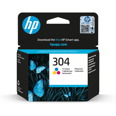 HP 304 Originale Ciano, Magenta, Giallo Resa senza Blister