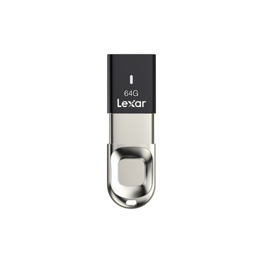 Lexar JumpDrive Fingerprint F35 unità flash USB 64 GB USB tipo A 3.2 Gen 1 (3.1 Gen 1) Nero, Argento