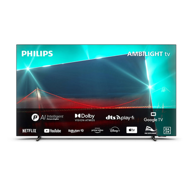 Philips Ambilight TV OLED 718 48“ 4K UHD Dolby Vision e Dolby Atmos Google TV