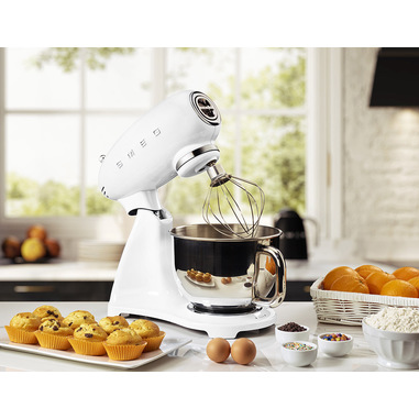 Smeg Impastatrice Full Color 50's Style – Bianco LUCIDO – SMF03WHEU