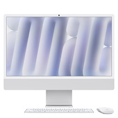 apple imac 24"retina display 4,5k, chip m4 con cpu 8‑core, gpu 8‑core, 16gb, 256gb ssd, ethernet argento imac custom