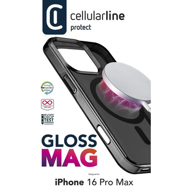 Cellularline Gloss Mag - iPhone 16 Pro Max Custodia compatibile con ecosistema Magsafe