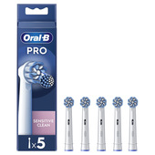 oral-b testine di ricambio pro sensitive clean, 5 testine
