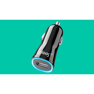 PLOOS - USB CAR ADAPTER 18W QC3 - Universal Caricabatterie da auto adattivo 18W Nero