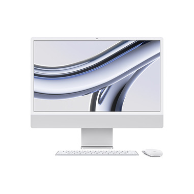 Apple iMac con Retina 24'' Display 4.5K M3 chip con 8‑core CPU e 8‑core GPU, 16 GB RAM 256GB SSD - Argento iMac Custom
