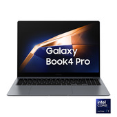 samsung galaxy book4 pro laptop, intel® core™ ultra 7 155h, 16gb ram, 512gb ssd, 16" dynamic amoled 2x touch, windows 11 home, moonstone gray