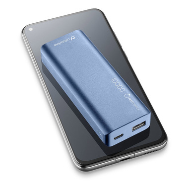 Cellularline FreePower Slim 10000 - Universale Caricabatterie portatile ultrasottile Blu