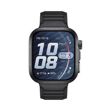 huawei watch fit 5 pro nero, autonomia fino a 10 giorni, cassa in titanio, vetro zaffiro e ecg, compatibile con ios e android
