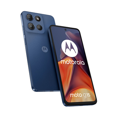 motorola moto g15 17,1 cm (6.72") doppia sim android 15 4g usb tipo-c 8 gb 256 gb 5200 mah blu marino