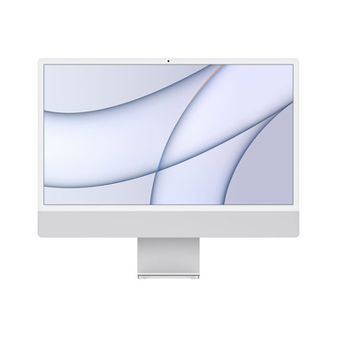 Apple iMac 24" con display Retina 4.5K (Chip M1 con GPU 7-core, 256GB SSD) - Argento (2021) MGTF3TACTO