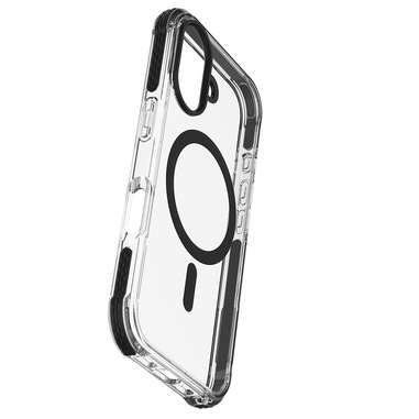 Cellularline Tetra Force Strong Guard Mag - iPhone 16 Custodia ultra protettiva, anti-shock compatibile con ecosistema Apple Magsafe