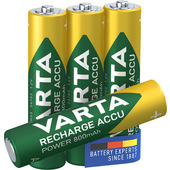varta recharge accu power aaa 800 mah blister da 4 (batteria nimh accu precaricata, micro, ricaricabile, pronta all'uso)