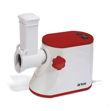 Artus G15 electric grater/spiralizer Plastica Rosso, Bianco