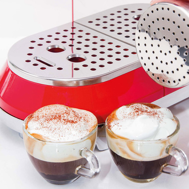 Smeg Macchina da Caffè Espresso Manuale 50's Style – Panna LUCIDO