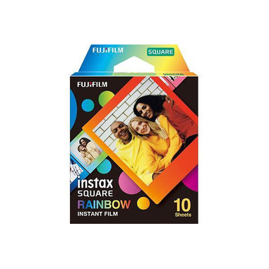 Fujifilm Instax Square SQ10/SQ6/SQ1 Rainbow pellicola per istantanee 10 pz 86 x 72 mm