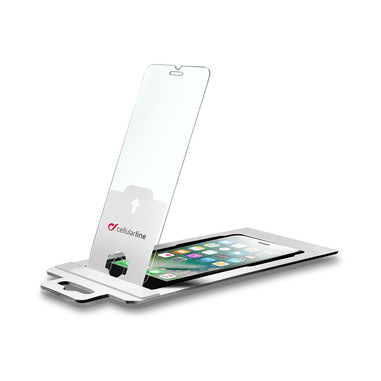 Cellularline Second Glass Easy Fix - iPhone 7 Vetro temperato trasparente facile da applicare Trasparente